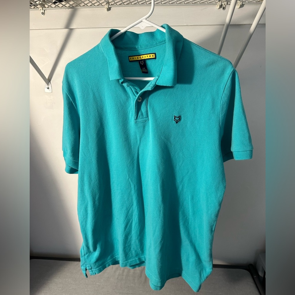 Prince & Fox Teal Large Polo Shirt